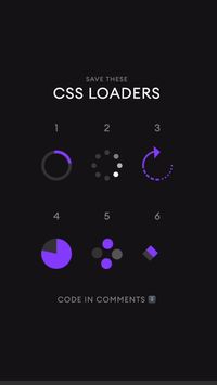 Save These CSS Loaders Part 1 🔥⁣ ⁣ Get the direct link to the code in the top pinned comment 🔗⁣ ⁣ GitHub details:⁣ ⁣ 🔥 Username: mPooja-15 🔥 Repository: https://github.com/mPooja-15/css-loader-pm 🔥 Folder: part-1⁣ ⁣ Comment your favourite below 👇🏽⁣ ⁣ #html #css #webdev #frontenddeveloper