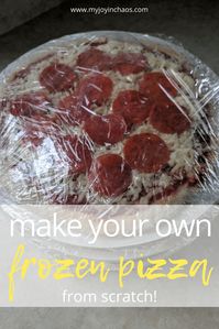 Quit buying frozen pizzas that don't live up to the hype. Instead, make your own frozen pizzas from scratch! I've included recipes for my homemade pizza crust and homemade pizza sauce plus instructions for assembling frozen pizzas the whole family will love!