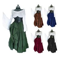 Hemline / Train:Ankle Length; Season:All Seasons; Look After Me:Washable; Gender:Women's; What's in the box:Dress; Types:Dress,Corset; Holiday:Halloween,Carnival,Masquerade; Style:Medieval; Elasticity:Inelastic; Occasion:Party  Evening,LARP,Ren Faire; Material:Terylene; Age Group:Teen,Adults'; Characters:Elven,Outlander,Movie / TV Theme Costumes,Viking; Cosplay Works:Valhalla; Net Weight:0.34; Listing Date:05/07/2021; Clothing Length:null; Bust:null; Waist:null; Popular Country:Chile,Japan,Portugal,Netherlands,Belgium,India,Ireland,Mexico,New Zealand,Switzerland,Iceland,Austria,Argentina,Canada,Brazil,Czech Republic,Greenland,Germany,Italy,Poland,Sweden,Norway,United Kingdom,Australia,Denmark,France,Spain,United States; Special selected products:COD; products source:supplier