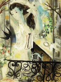 grau sala emilio woman at the balcony 1936 (from <a href="http://www.oldpainters.org/picture.php?/26595/category/10466"></a>)