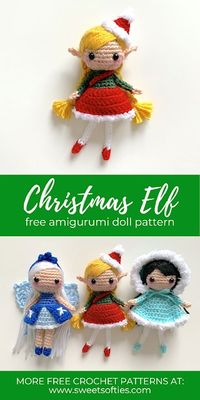 Christmas Elf Pixie Doll (Free Amigurumi Crochet Pattern) - Sweet Softies