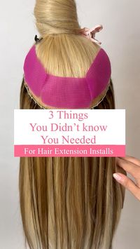 Here are 3 tools you didn’t know you needed for a clean hair extension install👇🏽  • 1️⃣ Velcro hair grippers! These not only keep flyways at bay, but they’re also great for doing creative styling and haircutting! When doing an hair extension install, they prevent those little baby hairs from getting snagged up into your hair extension bond.  • 2️⃣ Quick pick hair partner! Ditch the comb and save time by focusing on the hair extension install.  • 3️⃣ C curve weaving needle! This needle has a flat back, making it super comfortable when sewing a weft extension.