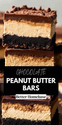 These Chocolate Peanut Butter Cheesecake Bars are a decadent dessert. They feature a chocolate cookie base topped with a rich peanut butter cheesecake filling.  Ideal for potlucks, family gatherings, or as a special treat. With easy-to-follow instructions and tips for variations, these cheesecake bars are sure to become a favorite in your dessert repertoire!