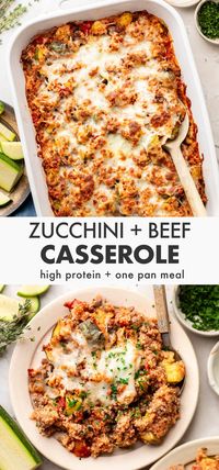 Zucchini Ground Beef Casserole