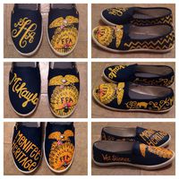 FFA Custom Painted Canvas Shoes by PureSouthernFun on Etsy