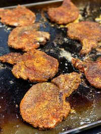 Griddle Pork chops and Onions