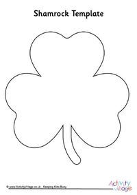 Shamrock template 1. Click through to the website to download.