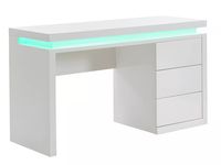 Schreibtisch mit LEDs EMERSON - Holz - Weiß kaufen