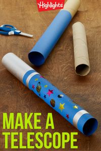 Look up in the sky! It’s a bird! It’s a plane! It’s… yes, that’s a bird. And that’s a plane. When you make this telescope with your child, have fun watching for birds, planes, and other flying objects. It’s an easy craft that can change your kids’ perspective and help them focus on things around them in a different way.