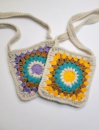 Boho Crochet | Crochet Granny Square Bag | Heather Corinne