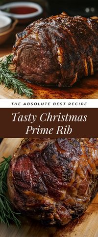 Elevate your holiday feast with the Best Christmas Prime Rib Recipe! This tender and juicy roast is sure to impress your guests and create unforgettable memories around the dinner table. 🎄🍖