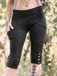 Women's Retro Tribal Studded Slim Stretch Capri – thestumpf