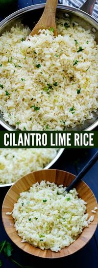 I have been making this CILANTRO LIME RICE for about a million years.  Itâs just like the one from Cafe Rio and we absolutely love it. It is my go-to rice recipe, besides our beloved Mexican Rice, that I make any time weâre whipping up some Mexican food. Especially, on taco night. Kallenâs been...Â Read More Â»