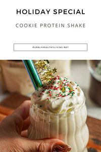 Sugar cookie protein shake recipe| High protein, low in calories protein shake recipe| Low sugar sugar cookie protein shake recipe