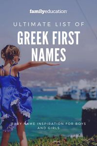 Looking for an uncommon baby name? These beautiful Greek first names for boys or girls could be perfect for your newborn. #babyname #boynames #girlnames