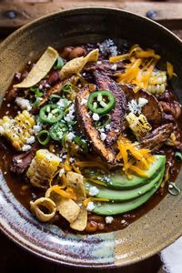 Crockpot Carne Asada Beer Chili | Half Baked Harvest