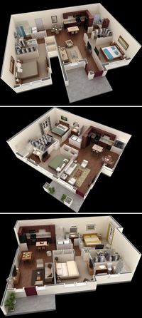 2 Bedroom Apartment House Plans | Source: Springs Apartments