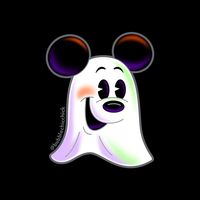 Mickey Mouse [as a ghost] (Drawing by BubbleChicChick @Instagram) #Disney