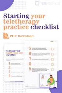 Once you’ve decided that teletherapy is right for your private practice, use our checklist to inform your business plan and get to the implementation stage. #counselor #privatepractice #psychotherapist #psychologist #counseling