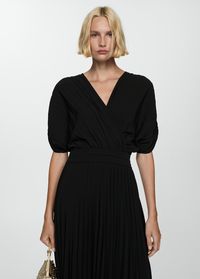 Pleated A-line dress - Woman | MANGO USA