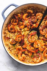 This Cajun Shrimp and Rice Skillet is a one-pot wonder full of flavorful shrimp and rice with a Cajun seasoning that the entire family will enjoy!  