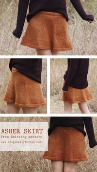 ASHER SKIRT || free knitting pattern || Originally Lovely