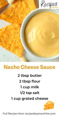 Nacho Cheese Sauce – Recipes by Ana White