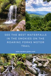 The Roaring Forks Auto Tour just 15 minutes from Gatlinburg, TN, is an amazing drive with historical cabins and waterfalls that you can hike to and some you can see by car. Truly 6 miles of beautiful scenery that shouldn't be missed