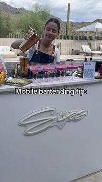 A tip for those starting a mobile bar business and are starting off with portable bars, just attach a speed rail for more space and safety! This will do until you find or make your own mobile bar. Created by @rollingsipsmobilebar