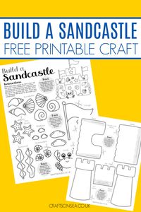 Build A Sandcastle Craft (FREE Printable)