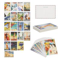 PRICES MAY VARY. Mailable Postcards: This set of blank postcards features a vintage travel poster theme, suitable for collectors, scrapbooking, postcard exchanges, invitations, or for creating unique wall decor Personalize Your Message: The vintage posters postcards are blank on the back to provide you with enough writing space to send thoughtful notes and messages High Quality: The aesthetic posters postcards are made from to thick, easy to write on cardstock with a glossy coating The Perfect S