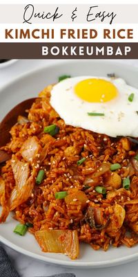 Delicious and easy kimchi fried rice is one of my favourite Korean fried rice recipe that can be prepared in less than 30mins. This kimcho bokkeumbap recipe is perfect as a main meal or pair with your stir fry dishes.