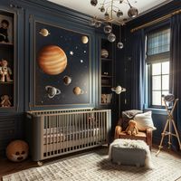 Baby Nursery with Space Theme  AI Generated Image with Midjourney by @DesignWithIntegrity   Baby Nursery Design |Nursery Interior | Nursery Decor Ideas | Baby Room Design |Nursery Inspiration |Gender-neutral Nursery |Nursery Decorating Tips |Nursery Furniture | Nursery Color Scheme |Baby Nursery Essentials | Nursery Organization | Nursery Layout | Baby Nursery Themes | Nursery Rug |Nursery Lighting | Nursery Wall Decor | Baby Crib Design Nursery Wallpaper | Nursery Accessories | Nursery Storage Solutions | Interior Design | Nursery Crib | Space | Theme