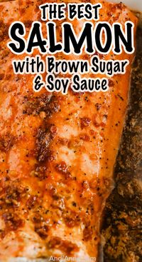 This tender and fresh brown sugar soy sauce salmon recipe is so easy to make! Just season the salmon, mix the sauce then drizzle on top, and bake!