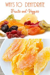 Ways to Dehydrate Fruits and Veggies :: Have you considered ways to dry/dehydrate fruits and vegetables as an alternative to canning or freezing?