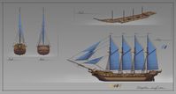 Barquentine. Concept Ship. by SergeyZabelin