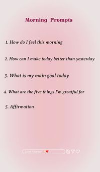 #morning #prompts #affirmations #pinterest #postivevibes #journal #journalprompts #journaling