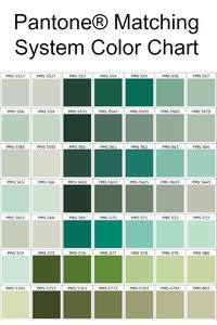 Pantone® Matching System Color Chart