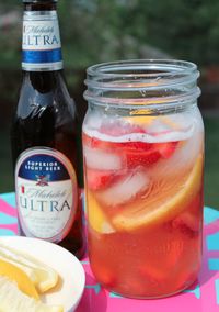 Delicious Drink Recipes: Strawberry Lemonade Beer Recipe.... We'll see, I'm gonna give it a shot..