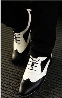 Handmade Mens spectator shoes, Men black and white lace up shoes, shoes for men #Handmade #WingTip