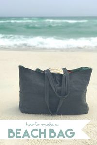 how to make a beach bag -