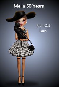 dress to impress dti me in 50 years old rich cat lady outfit caseoh