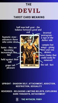 Devil tarot card: Beware of chains! Curious about your love life? Get a FREE love tarot reading! Explore the mystical realms of crystals, reiki, and energy healing all in one place. The journey to your destiny starts by clicking the link above!