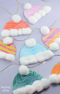 Winter Hats Craft for Kids – Perfect Classroom Craft With Free Printable