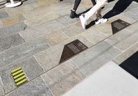 These plaques are inlaid into the main pedestrian thoroughfare, highlighting milestones in Newmarket’s story.   #plaques #timeline #historic #storytelling #interpretivesignage #interpretivedesigns #interpretivesignagedesign #interpretivesign #historicsites #historicfacts #historysign #placemaking