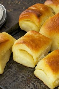 Buttery dinner rolls, a 19th-century classic first featured at Boston's Parker House hotel.