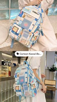 Cartoon Kawaii Book Bag - Laptop Cool backpack EN250