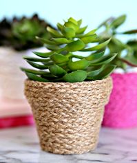 Braided Twine Flower Pots