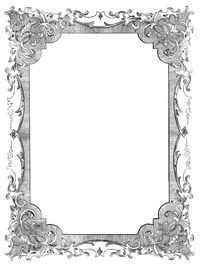 Vintage Clip Art: Romantic Frame.