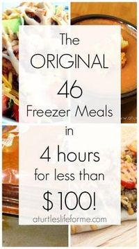 The original freezer meal plan on a budget! SO many great tips and techniques!